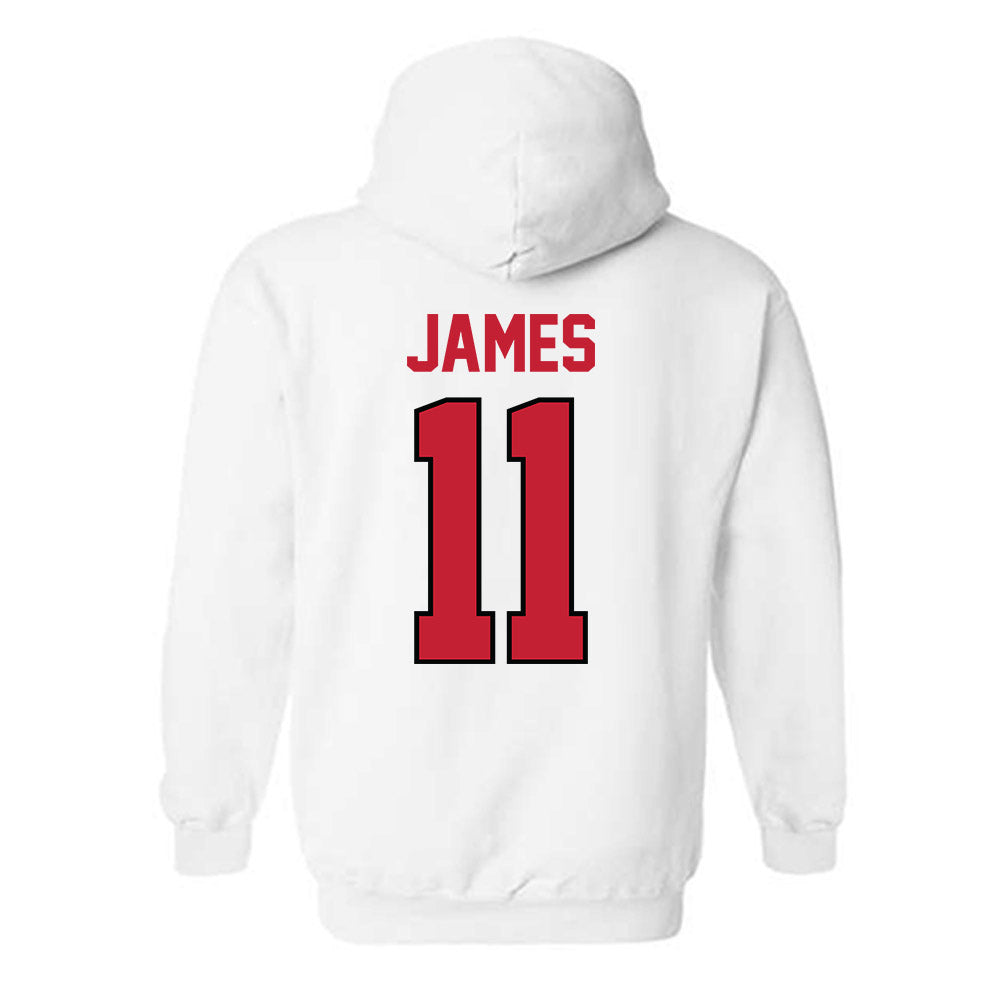 Georgia - NCAA Men's Basketball : dylan james - Classic Shersey Hooded Sweatshirt-1