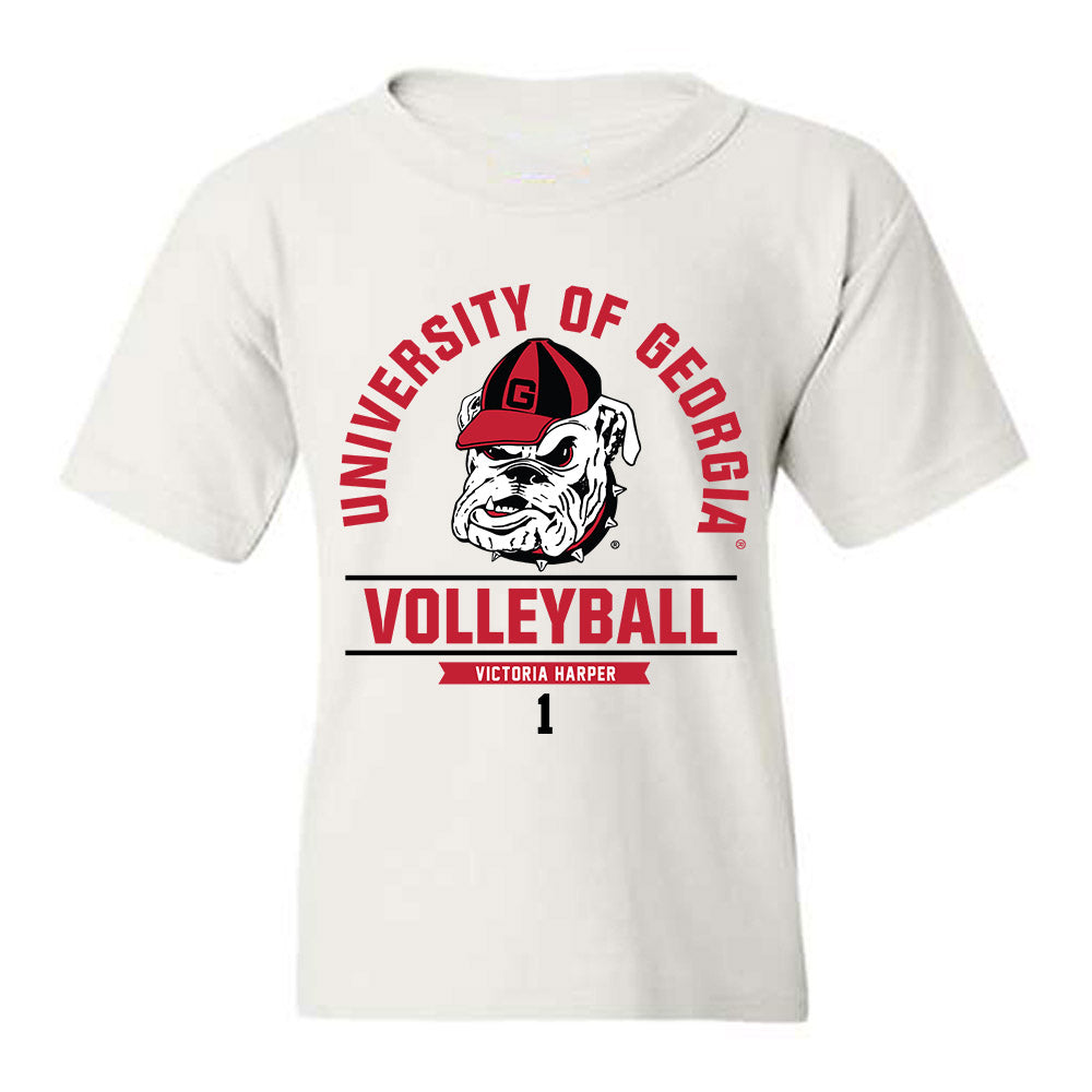 Georgia - NCAA Women's Volleyball : Victoria Harper - Classic Fashion Shersey Youth T-Shirt-0