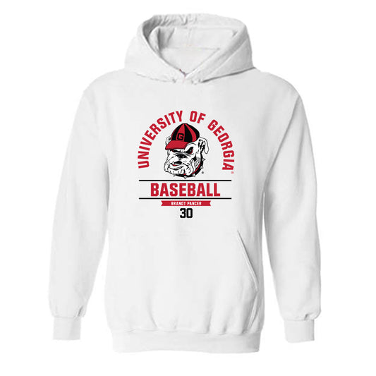 Georgia - NCAA Baseball : Brandt pancer - Classic Fashion Shersey Hooded Sweatshirt