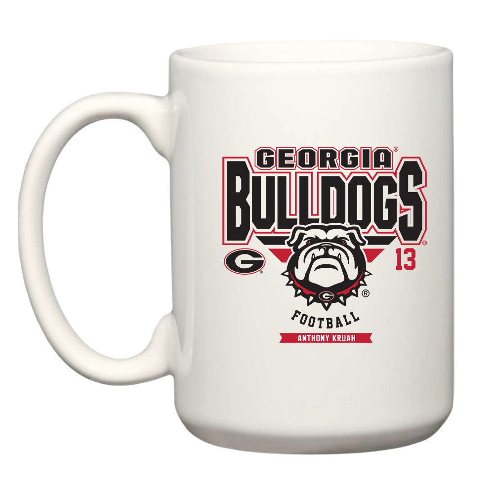 Georgia - NCAA Football : Anthony Kruah - Coffee Mug-0
