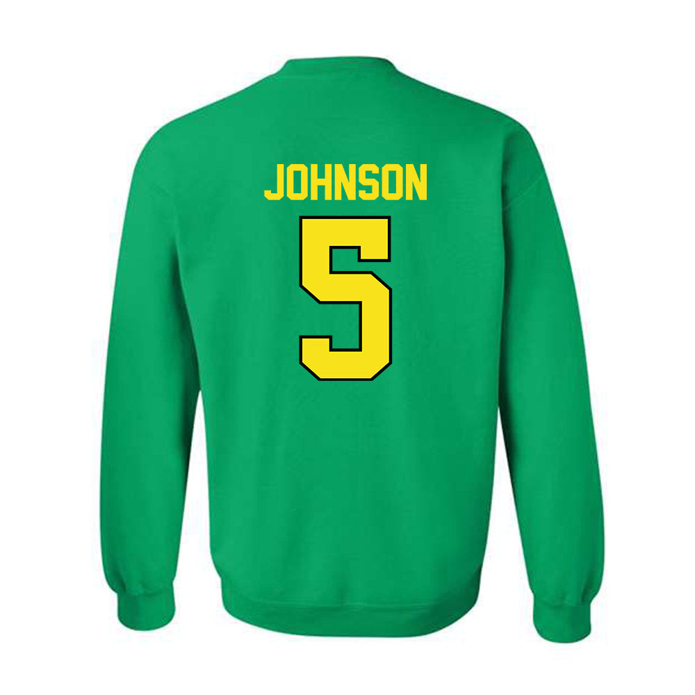 Oregon - NCAA Football : Theran Johnson - Classic Shersey Crewneck Sweatshirt-1
