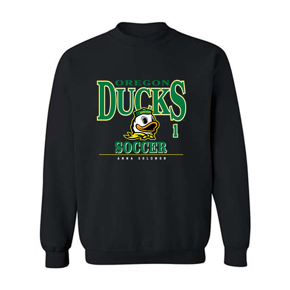Oregon - NCAA Women's Soccer : Anna Solomon - Classic Fashion Shersey Crewneck Sweatshirt-0