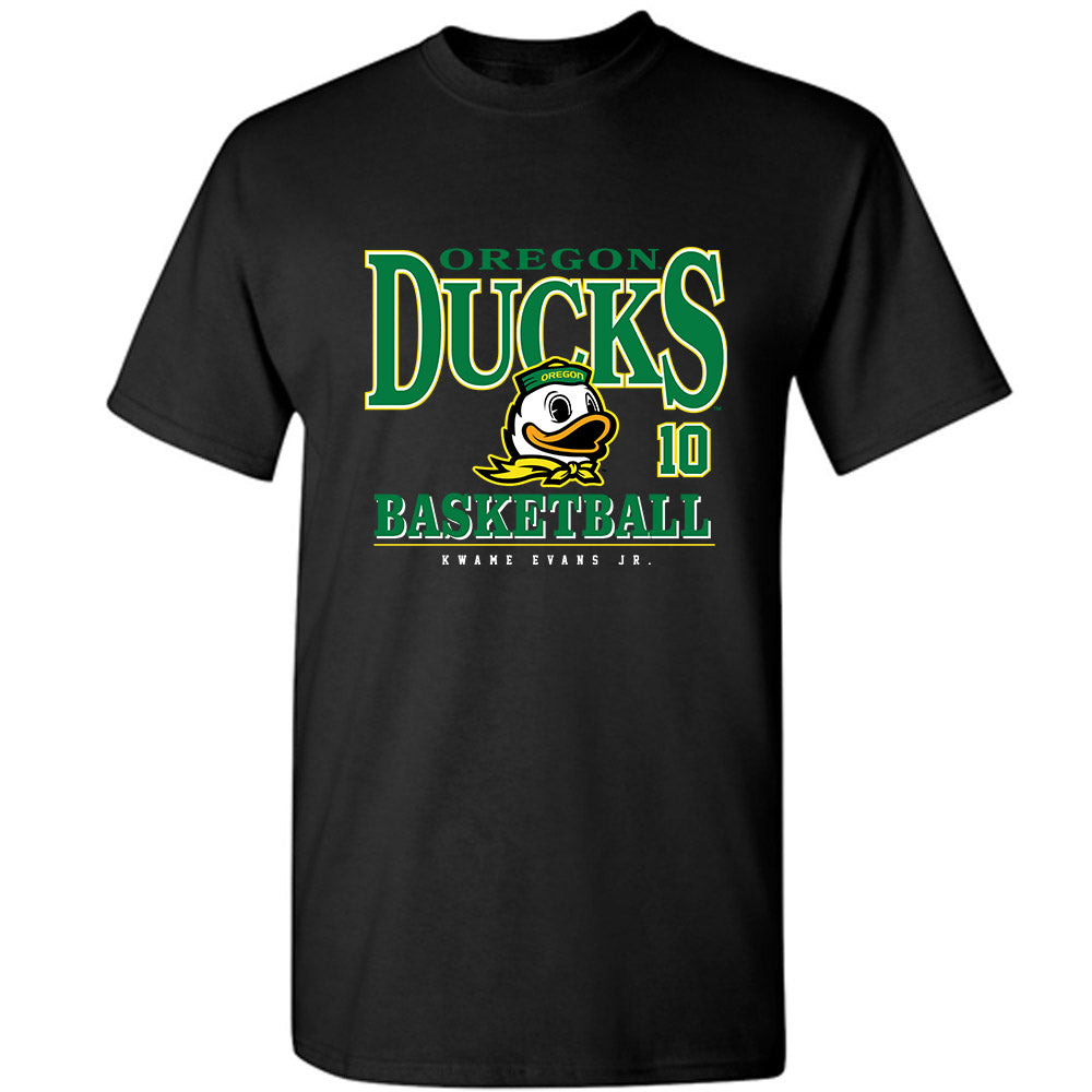 Oregon - NCAA Men's Basketball : Kwame Evans Jr. - Classic Fashion Shersey T-Shirt-0