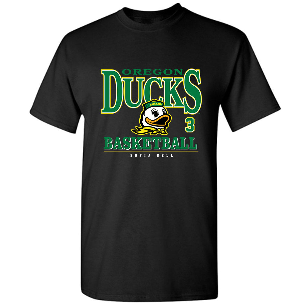 Oregon - NCAA Women's Basketball : Sofia Bell - Classic Fashion Shersey T-Shirt-0