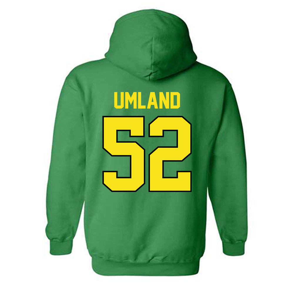 Oregon - NCAA Baseball : Alex Umland - Sports Shersey Hooded Sweatshirt-1