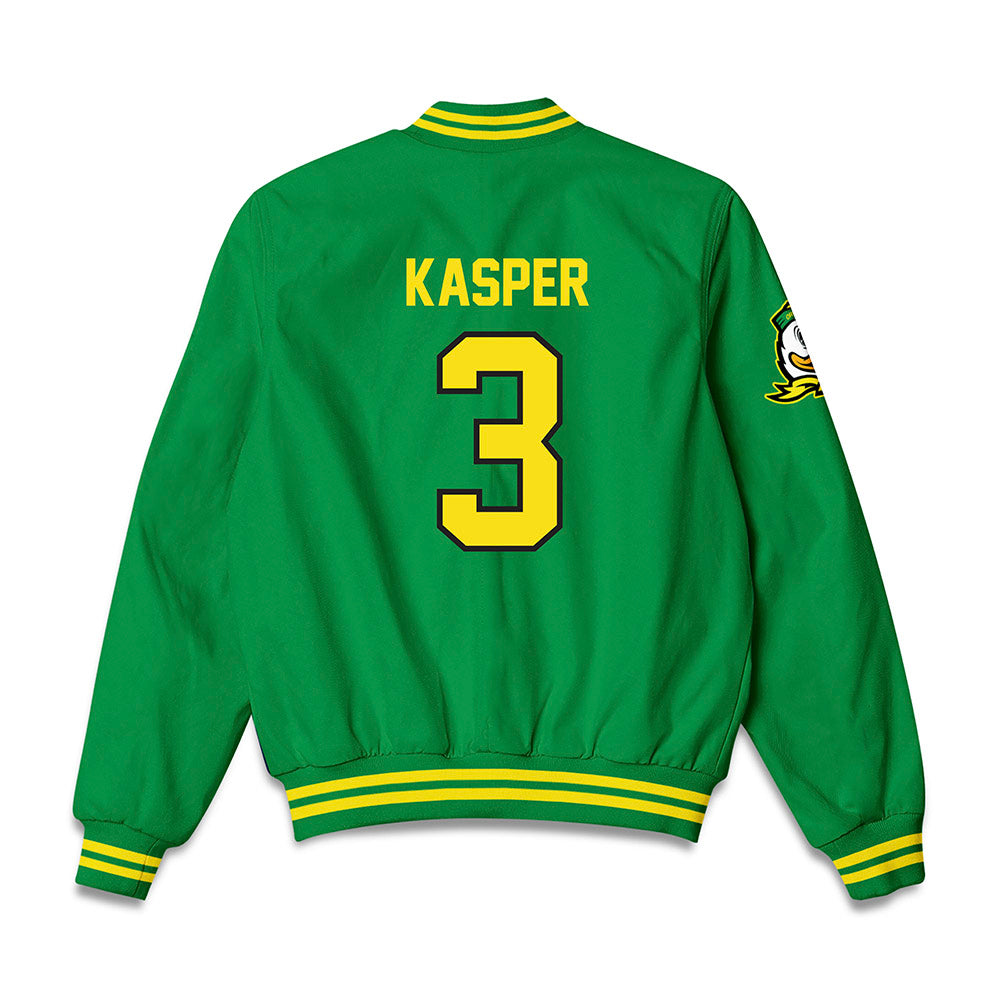 Oregon - NCAA Football : Kyler Kasper - Bomber Jacket-1
