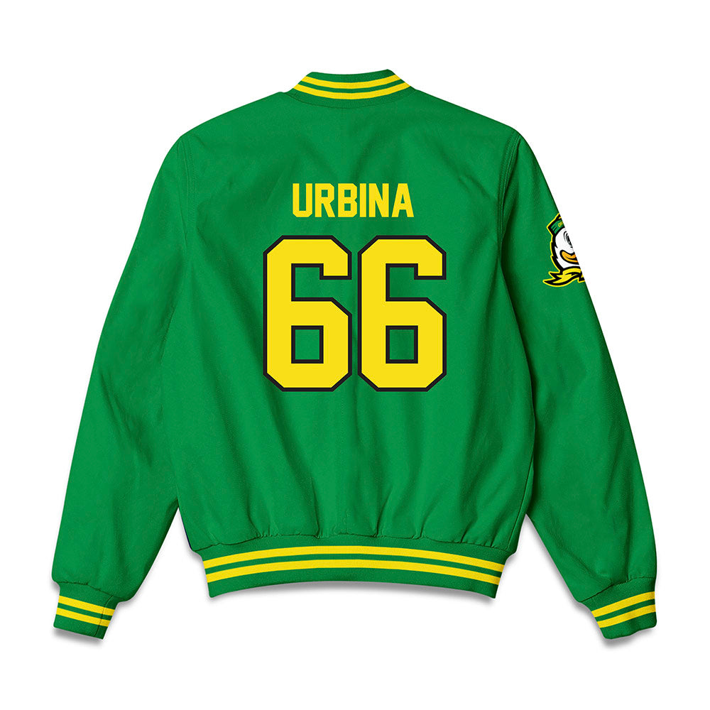 Oregon - NCAA Softball : Amanda Urbina - Bomber Jacket-1
