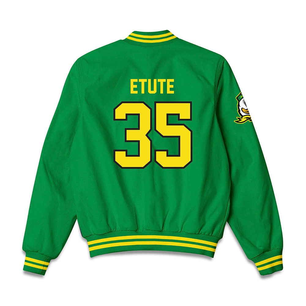 Oregon - NCAA Women's Basketball : Ehis Etute - Bomber Jacket-1