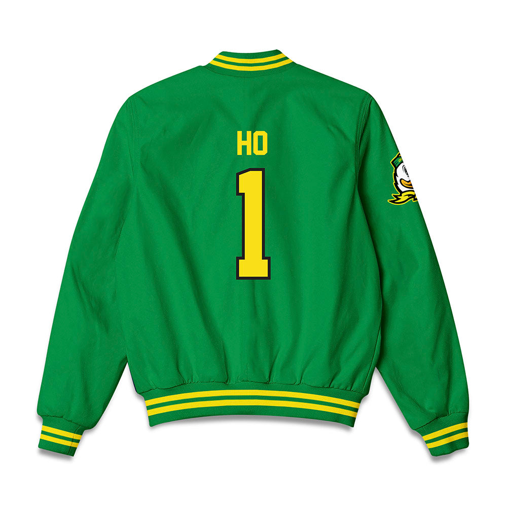 Oregon - NCAA Softball : Taryn Ho - Bomber Jacket-1