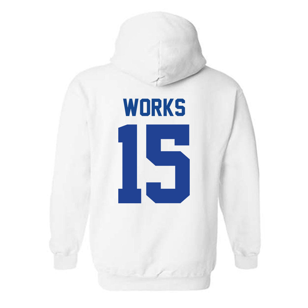 Kentucky - NCAA Football : Cedric Works - Classic Shersey Hooded Sweatshirt-1