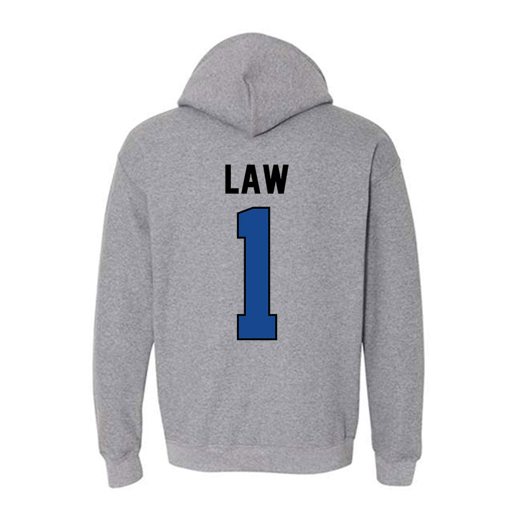 Kentucky - NCAA Football : Kendrick Law - Classic Shersey Hooded Sweatshirt-1