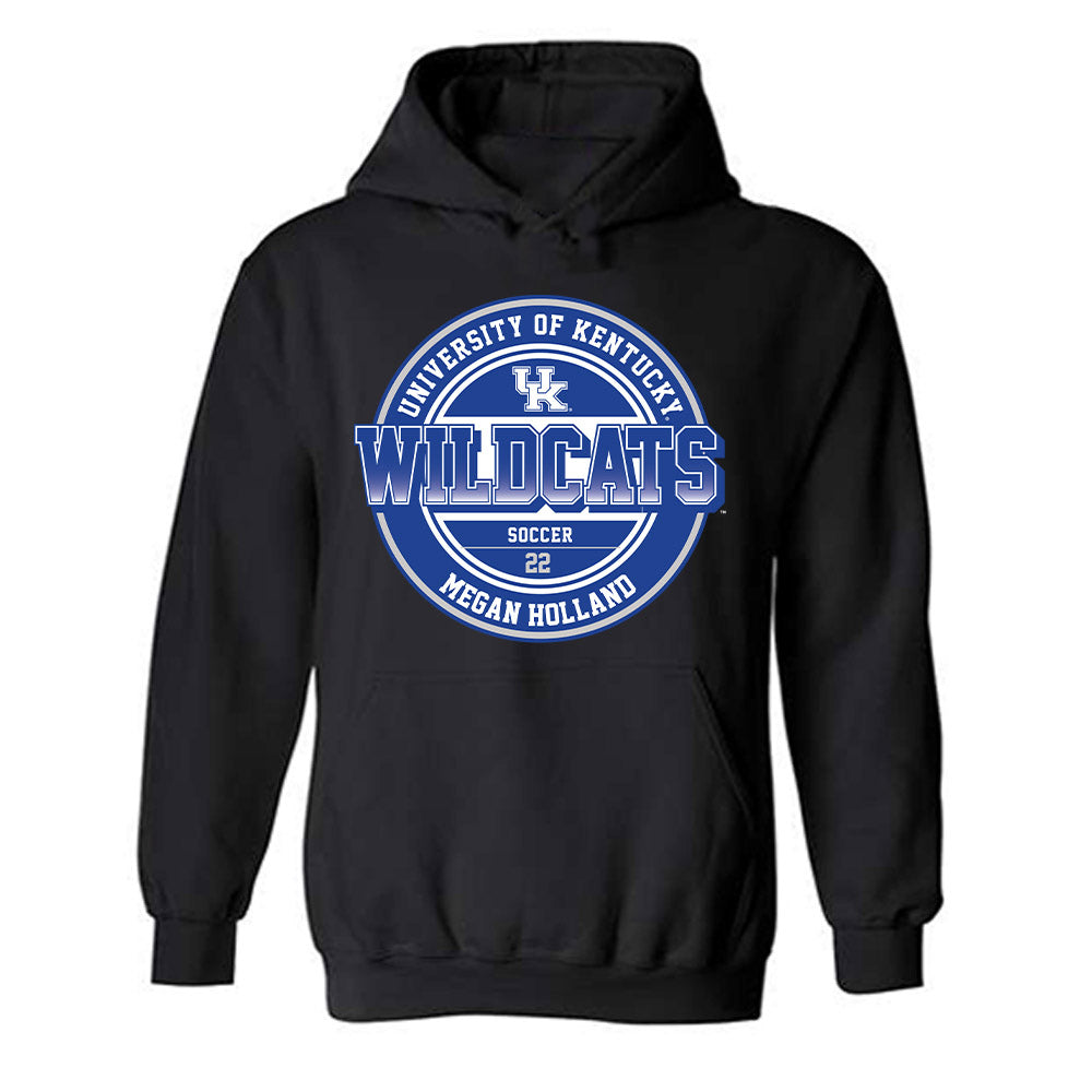 Kentucky - NCAA Women's Soccer : Megan Holland - Classic Fashion Shersey Hooded Sweatshirt-0