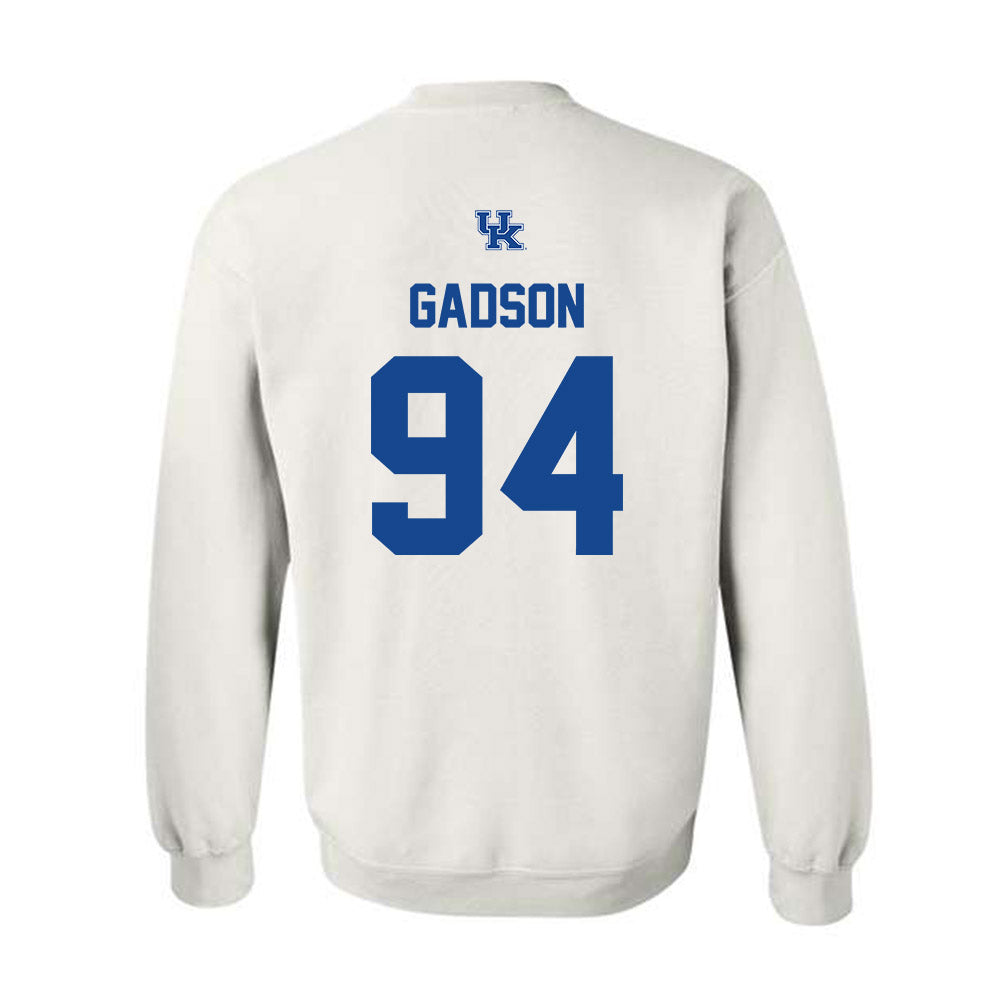 Kentucky - NCAA Football : Tavion Gadson - Classic Shersey Crewneck Sweatshirt-1