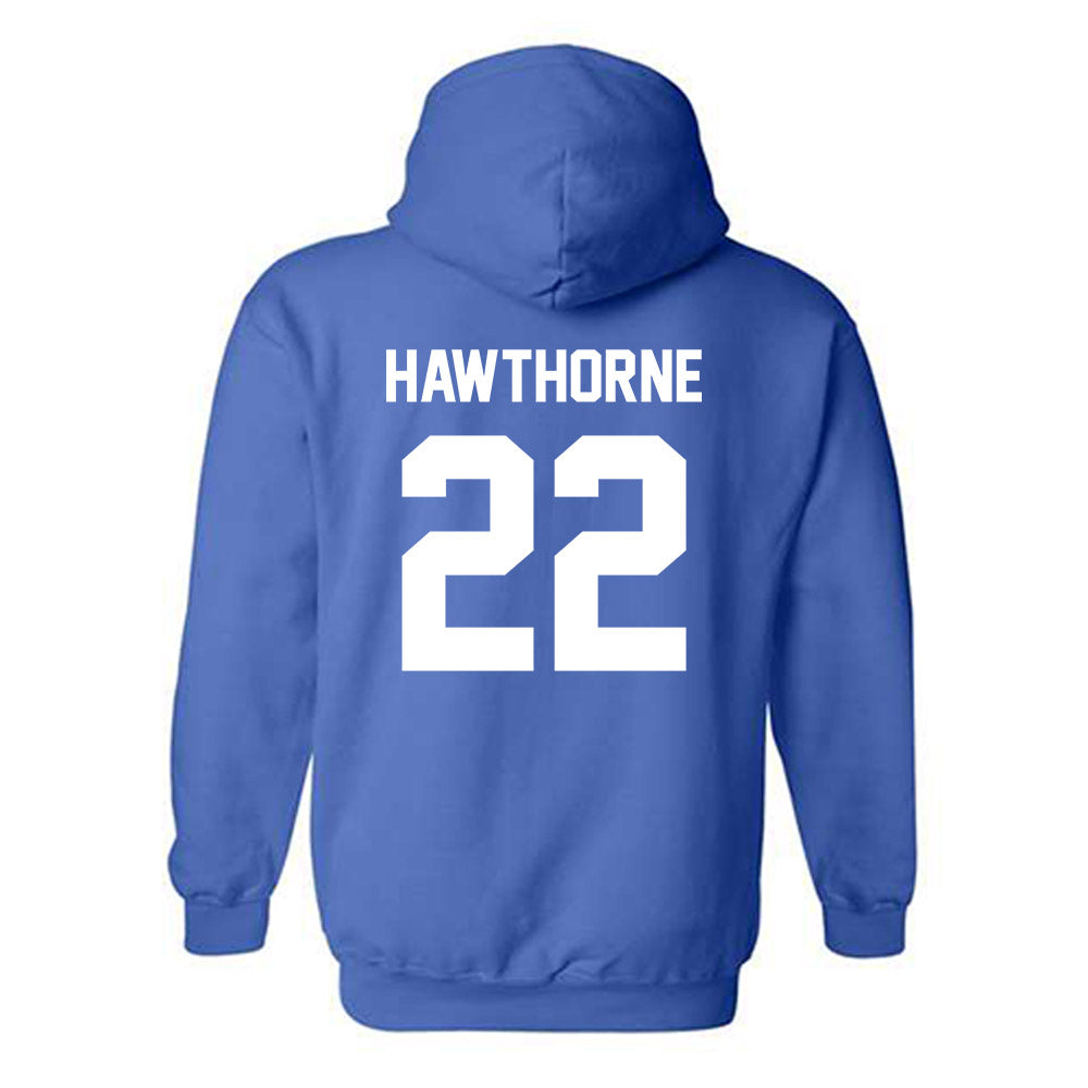 Kentucky - NCAA Men's Basketball : Braydon Hawthorne - Classic Shersey Hooded Sweatshirt-1