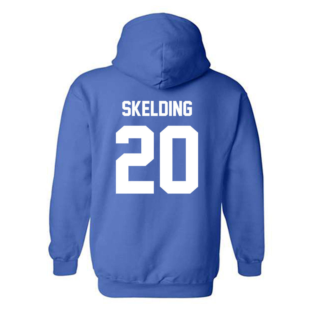 - NCAA Baseball : Tommy Skelding - Classic Fashion Shersey Hooded Sweatshirt-1