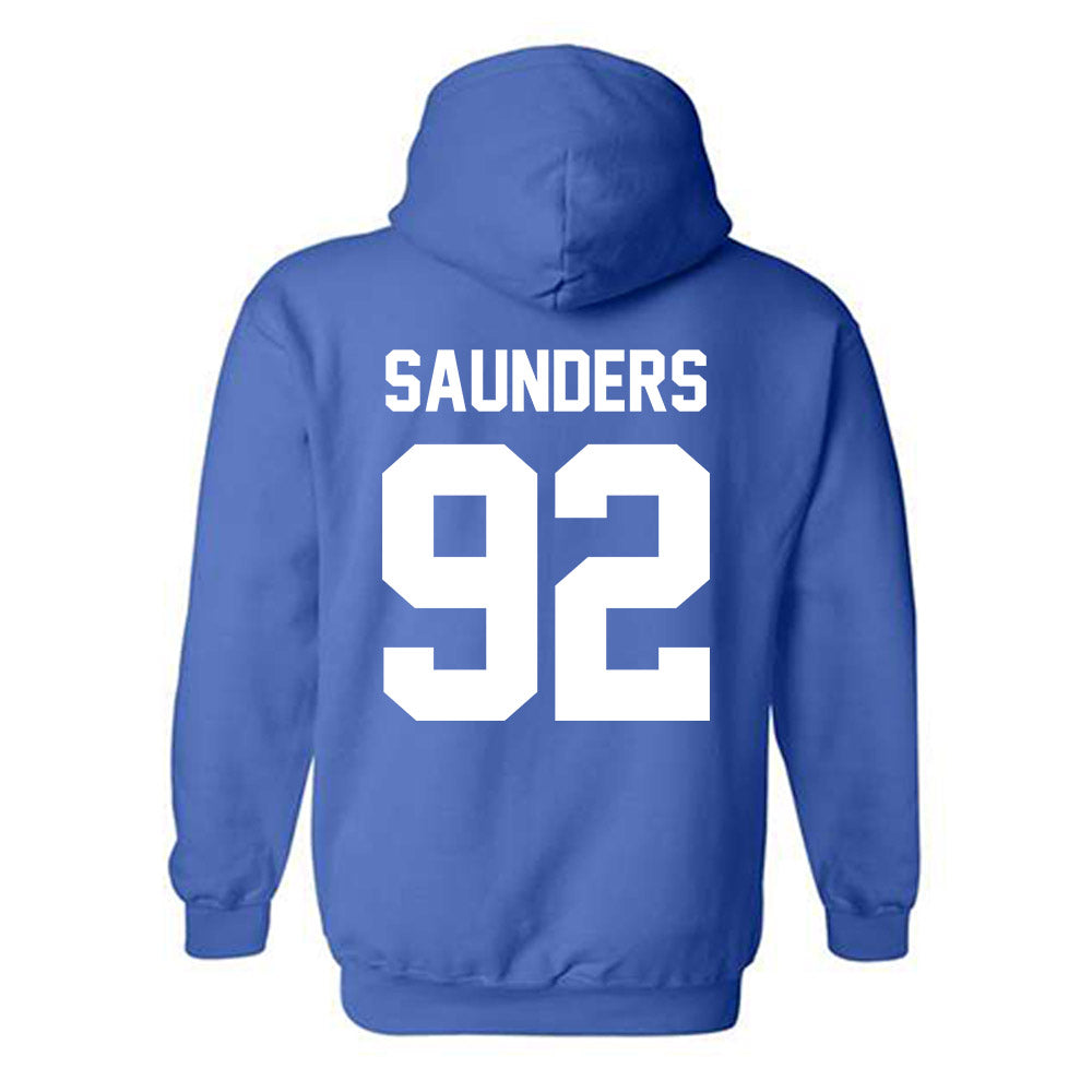 Kentucky - NCAA Football : Kahlil Saunders - Sports Shersey Hooded Sweatshirt-1