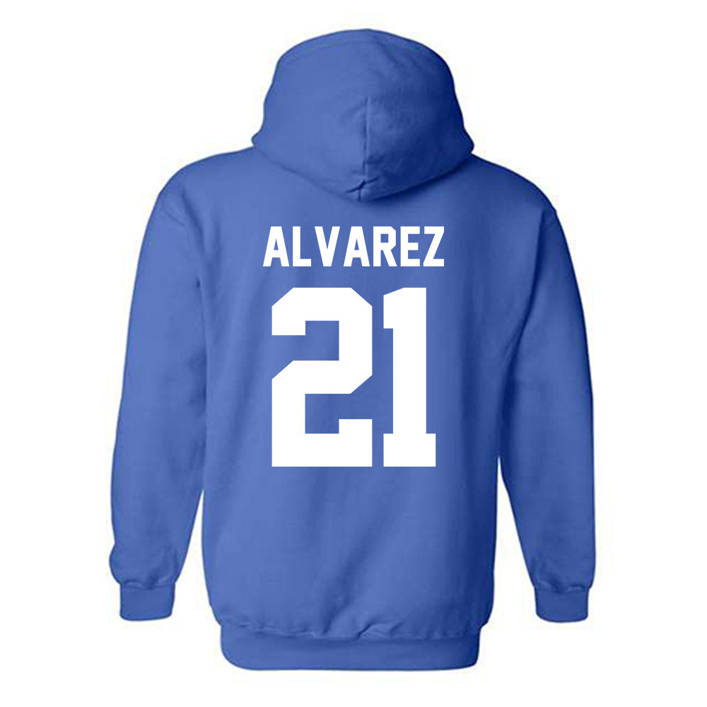 - NCAA Football : Santos Alvarez - Sports Shersey Hooded Sweatshirt-1