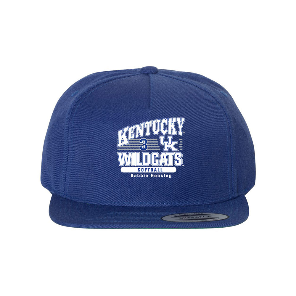 Kentucky - NCAA Softball : Gabbie Hensley - Snapback Hat-0