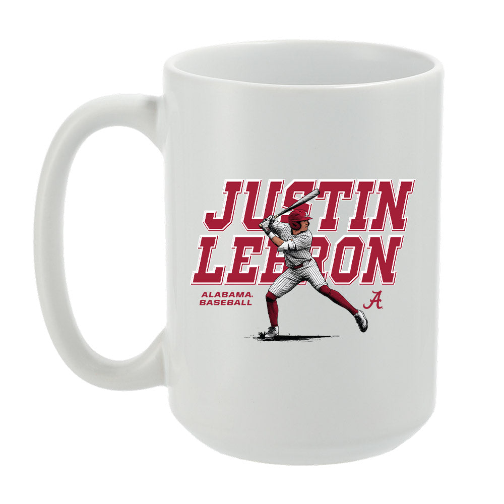 Alabama - NCAA Baseball : Justin Lebron x Roll Tide Willie - Mug Individual Caricature