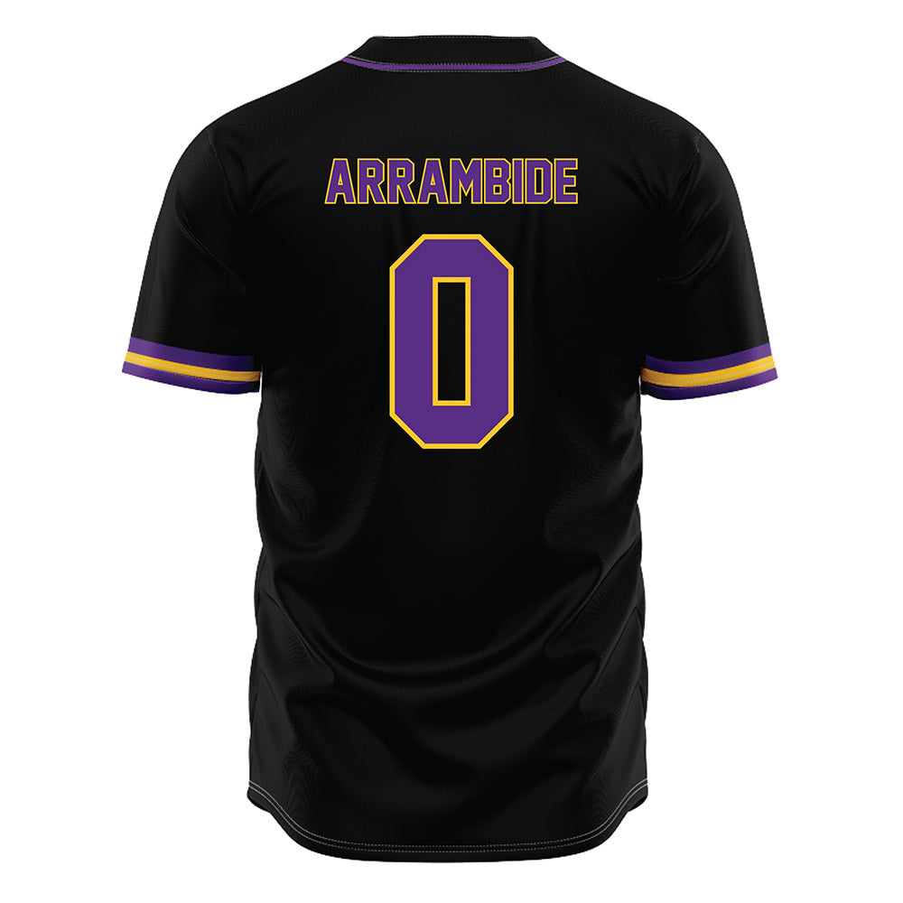 LSU - NCAA Baseball : Cade Arrambide - Black Jersey-1