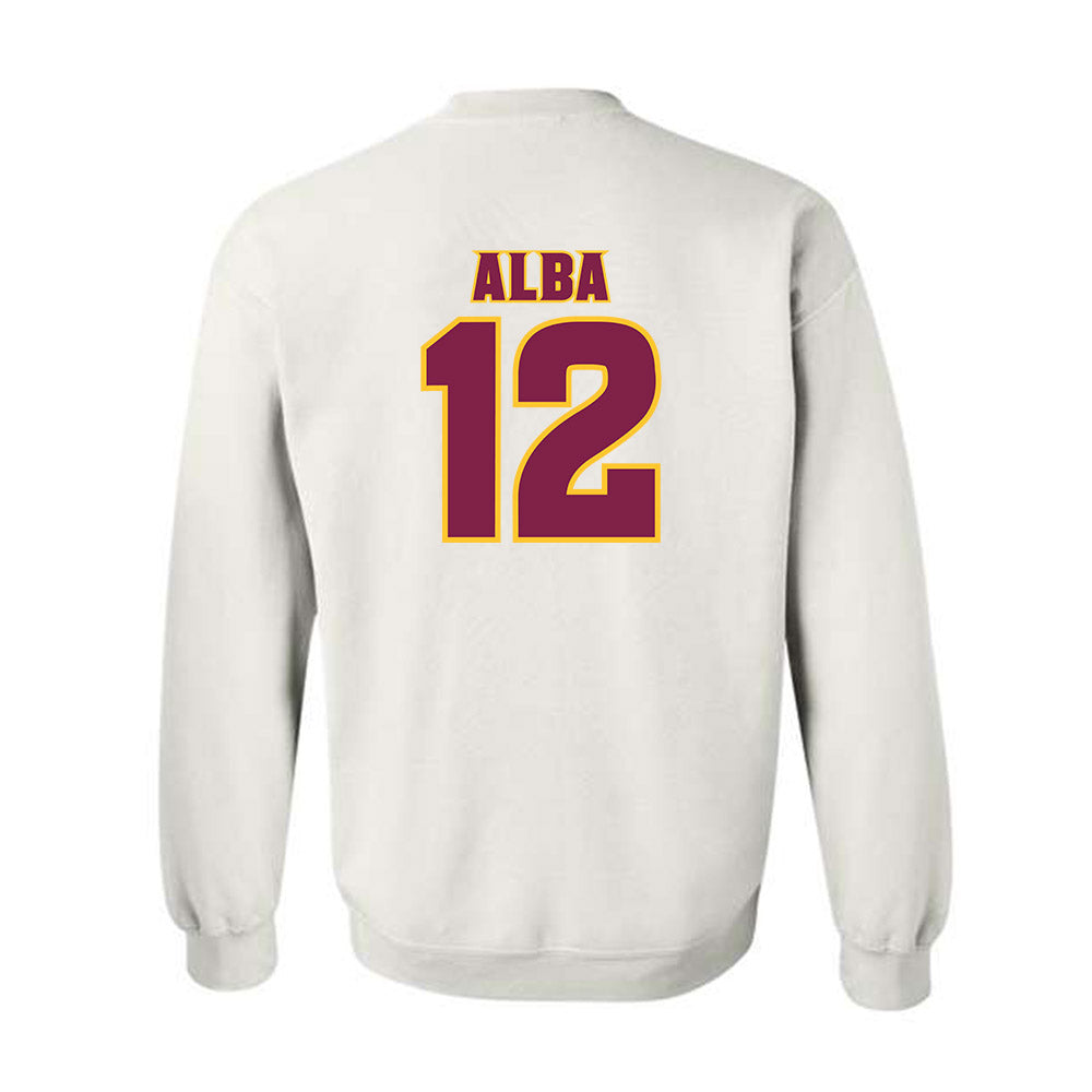 Arizona State - NCAA Baseball : Jaden Alba - Replica Shersey Crewneck Sweatshirt-1