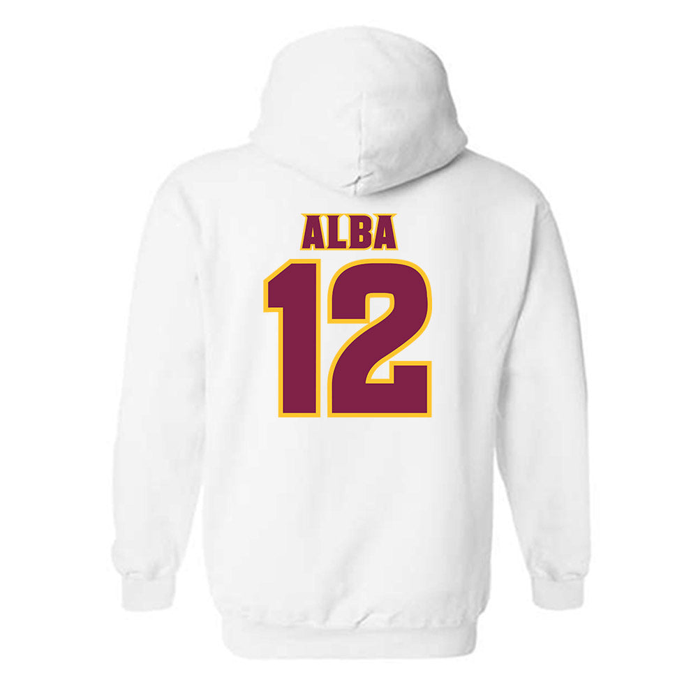 Arizona State - NCAA Baseball : Jaden Alba - Replica Shersey Hooded Sweatshirt-1