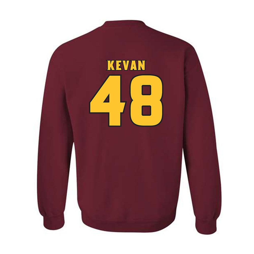 Arizona State - NCAA Men's Ice Hockey : Ben Kevan - Replica Shersey Crewneck Sweatshirt-1