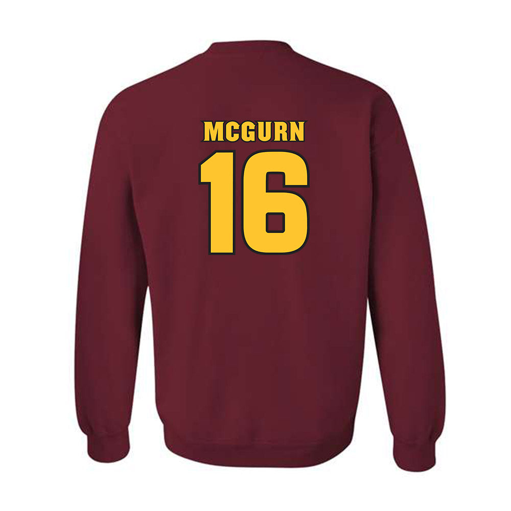 Arizona State - NCAA Men's Ice Hockey : Sean McGurn - Replica Shersey Crewneck Sweatshirt-1
