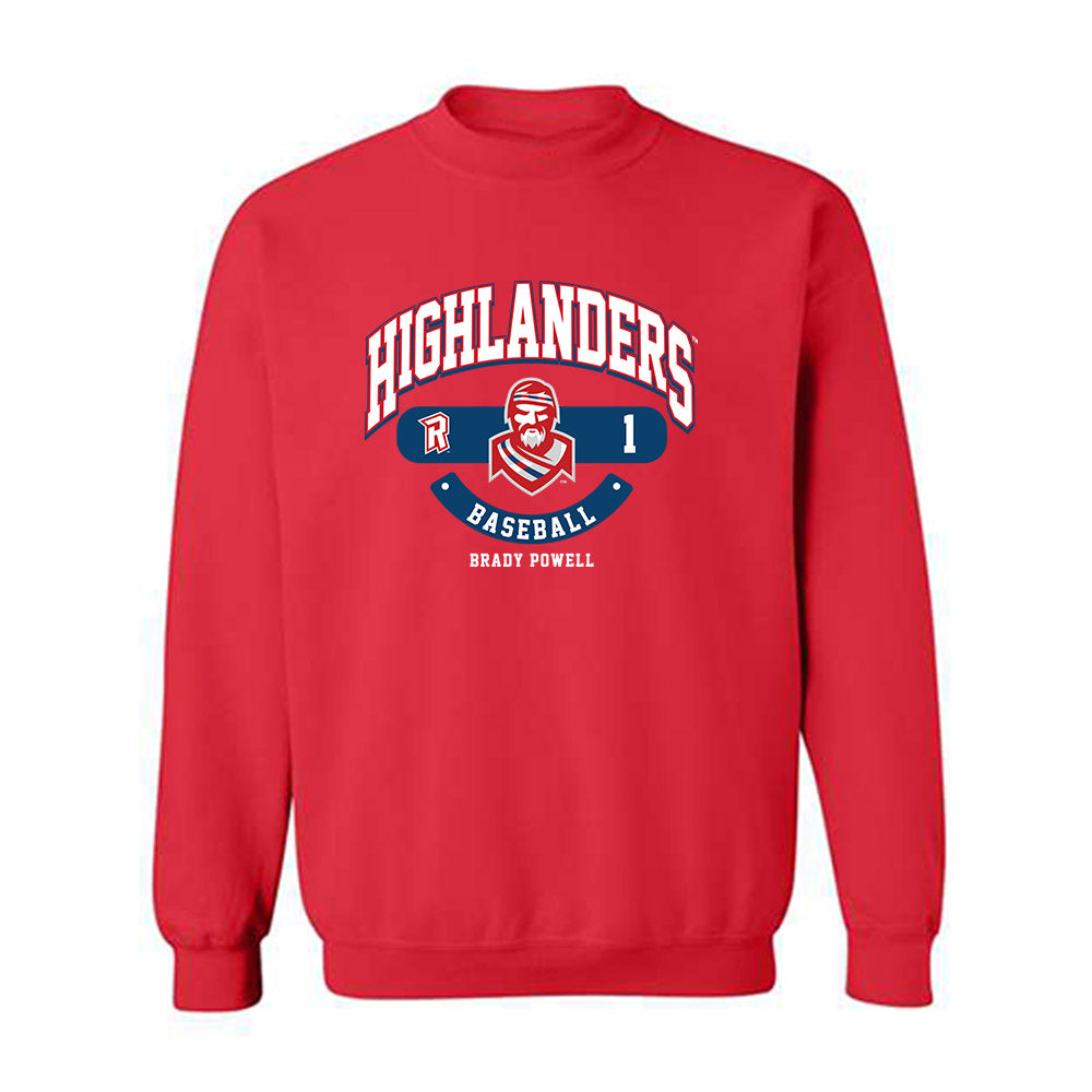 Radford - NCAA Baseball : Brady Powell - Classic Fashion Shersey Crewneck Sweatshirt-0