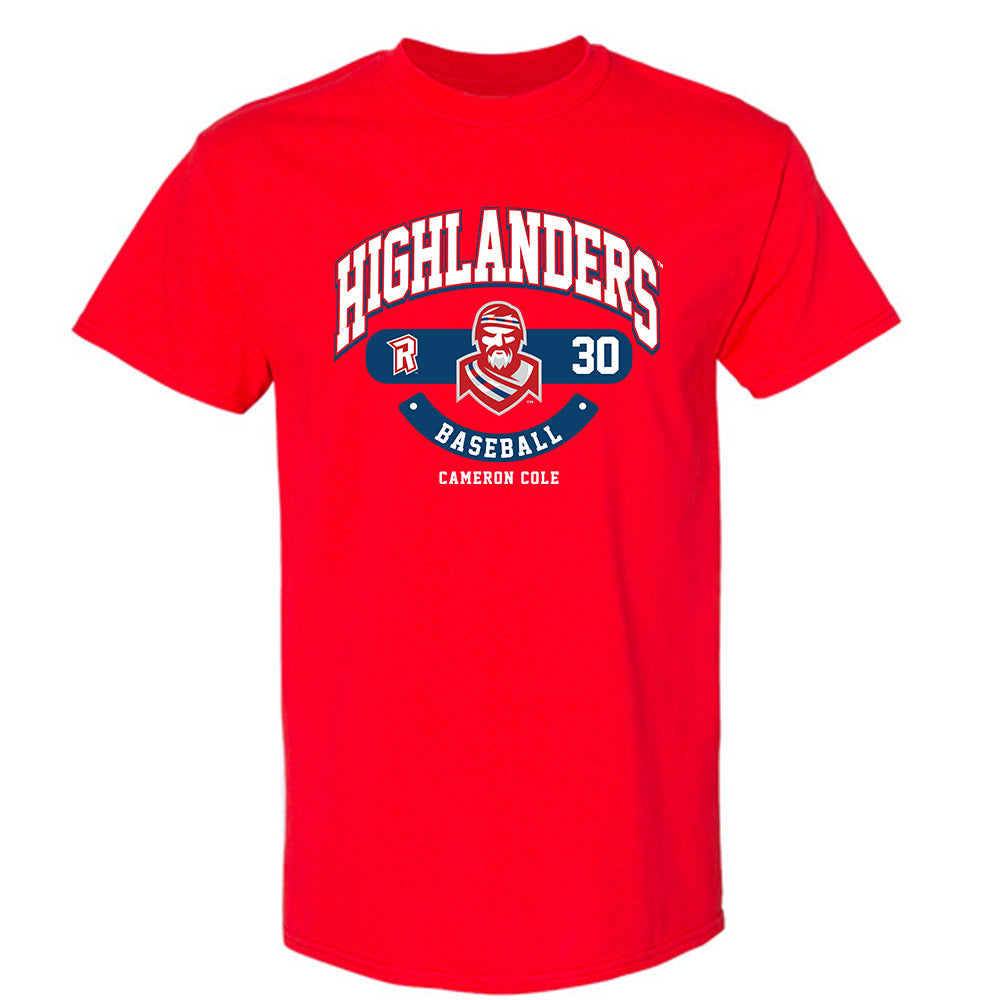 Radford - NCAA Baseball : Cameron Cole - Classic Fashion Shersey T-Shirt-0