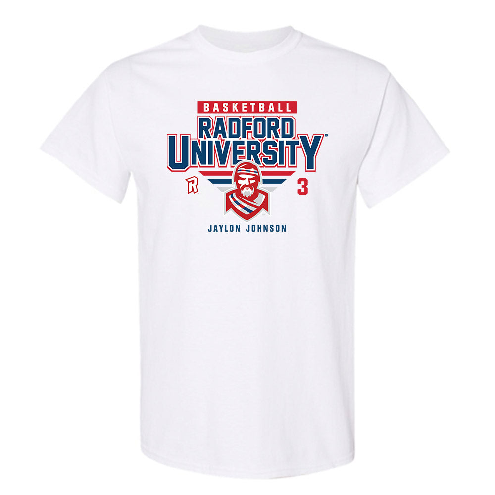 Radford - NCAA Men's Basketball : Jaylon Johnson - Classic Fashion Shersey T-Shirt-0