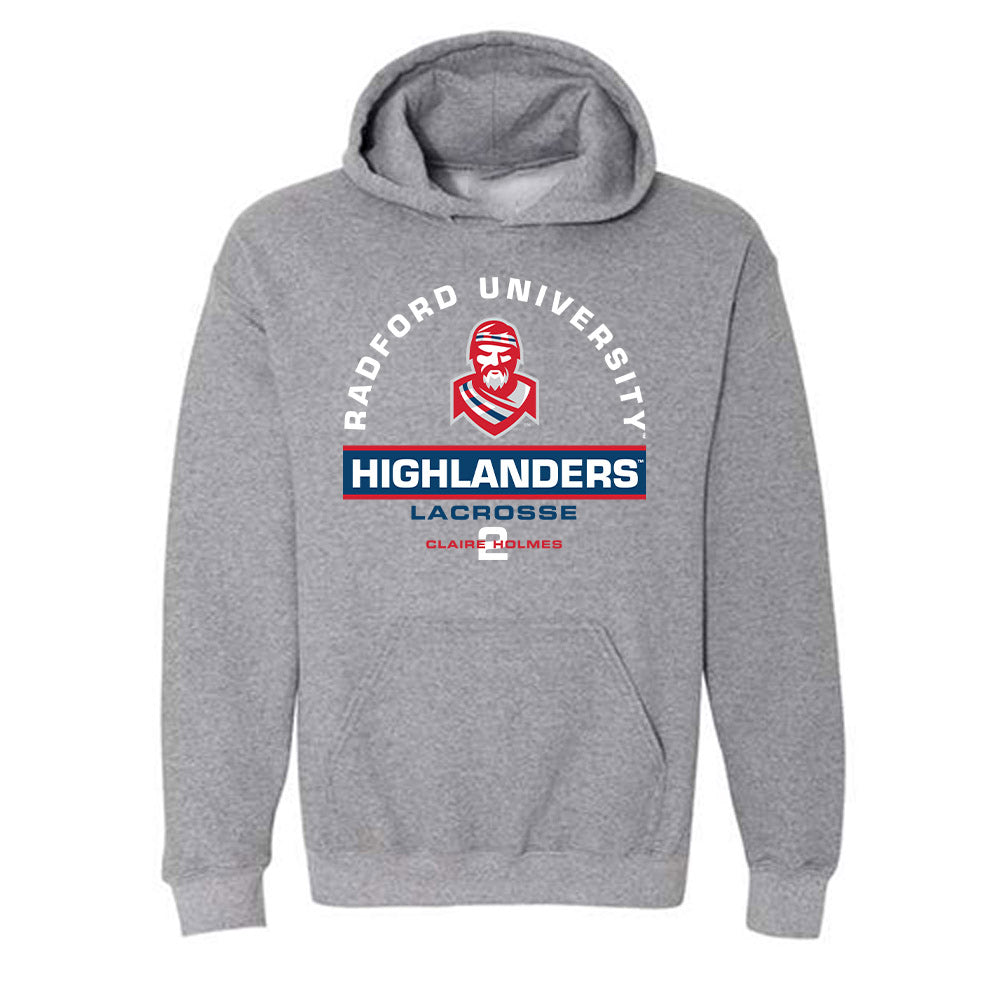 Radford - NCAA Women's Lacrosse : claire holmes - Classic Fashion Shersey Hooded Sweatshirt-0