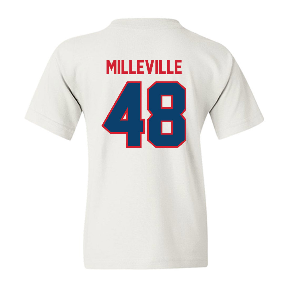 - NCAA Baseball : Joshua Milleville - Classic Shersey Youth T-Shirt-1