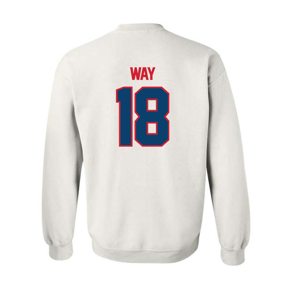 Radford - NCAA Baseball : Trey Way - Classic Shersey Crewneck Sweatshirt-1