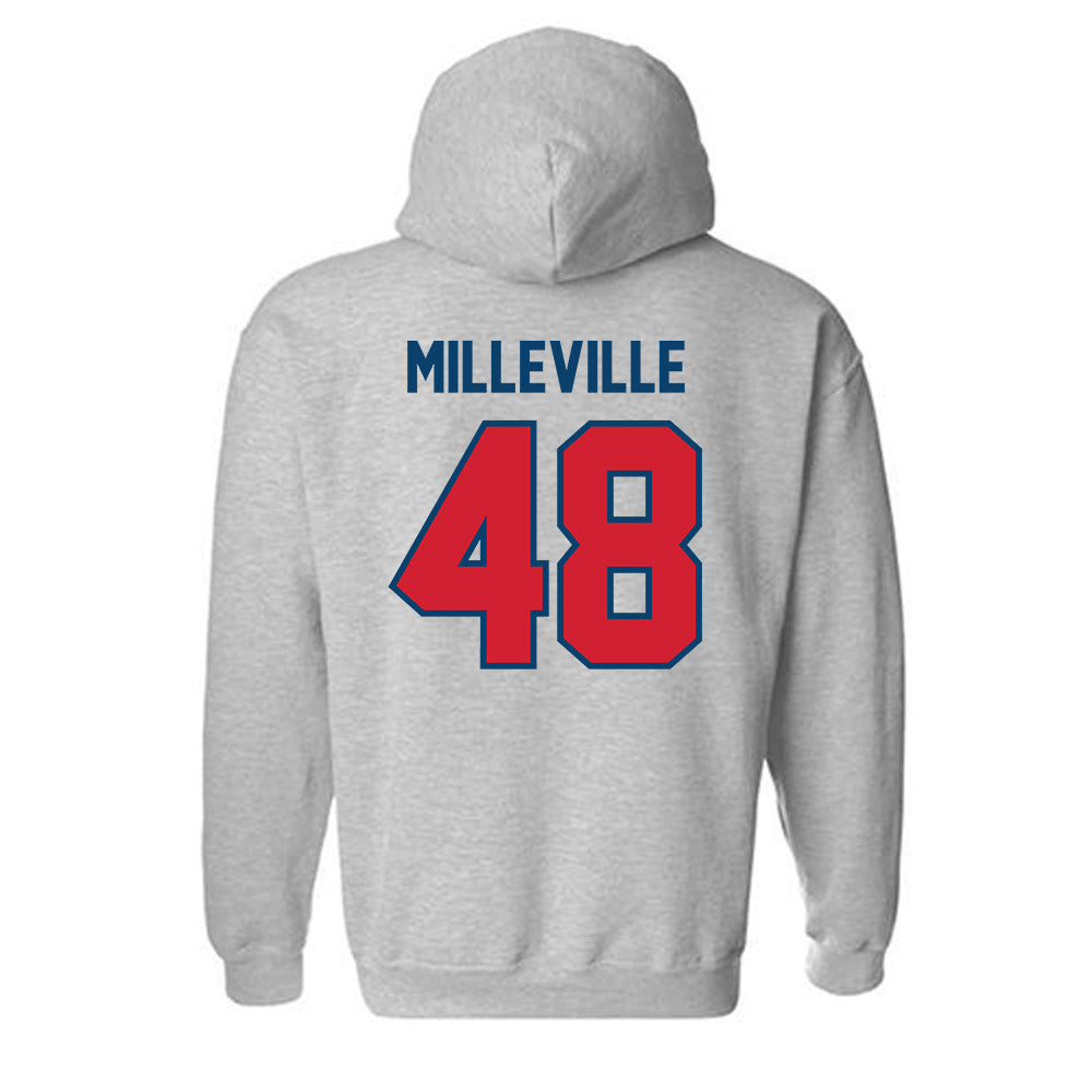 - NCAA Baseball : Joshua Milleville - Classic Shersey Hooded Sweatshirt-1