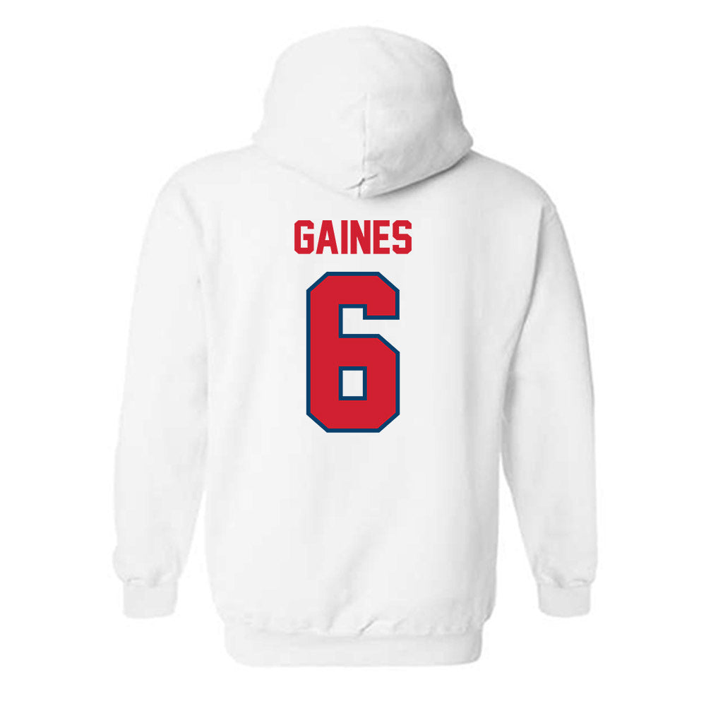 Radford - NCAA Men's Basketball : Isaiah Gaines - Classic Shersey Hooded Sweatshirt-1