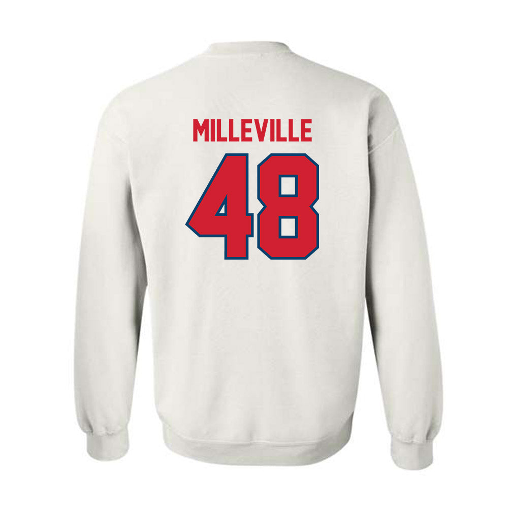 - NCAA Baseball : Joshua Milleville - Classic Shersey Crewneck Sweatshirt-1