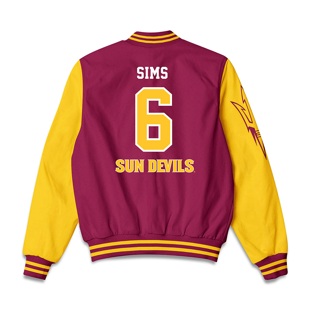 Arizona State - NCAA Football : Jeff Sims - Bomber Jacket-1
