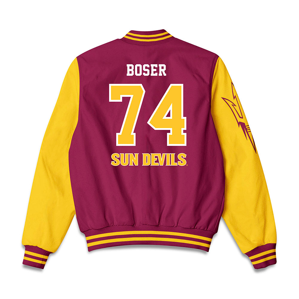 Arizona State - NCAA Men's Ice Hockey : Brasen Boser - Bomber Jacket-1