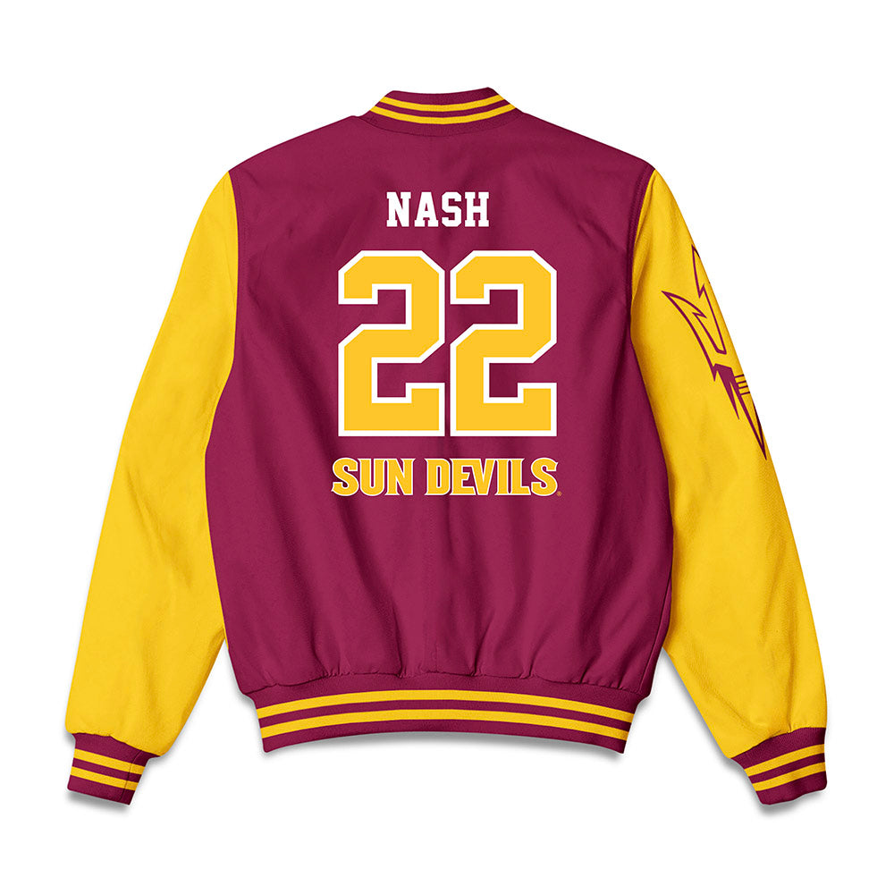 Arizona State - NCAA Men's Ice Hockey : Ty Nash - Bomber Jacket-1