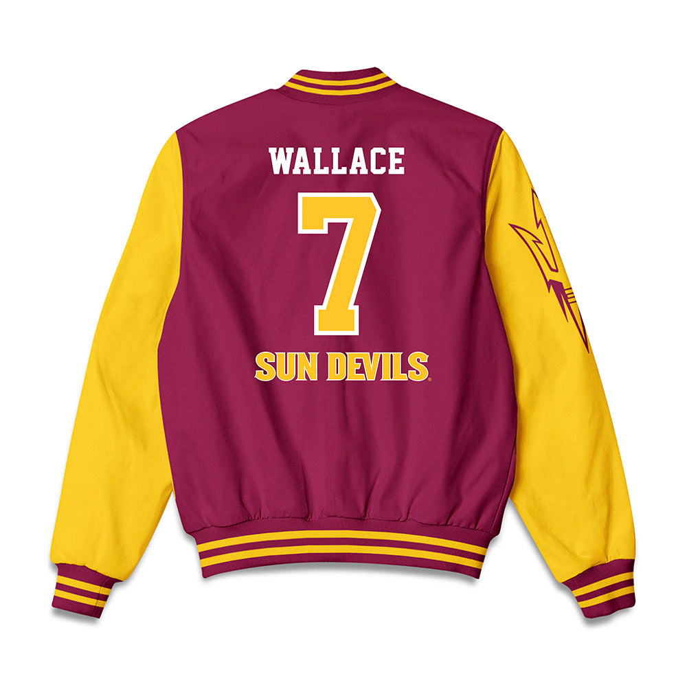 Arizona State - NCAA Men's Basketball : Vijay Wallace - Bomber Jacket-1