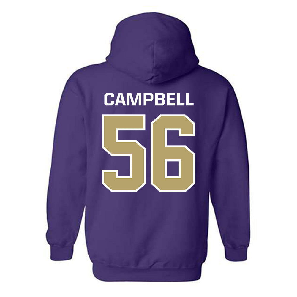 JMU - NCAA Football : JaKobe Campbell - Classic Shersey Hooded Sweatshirt-1