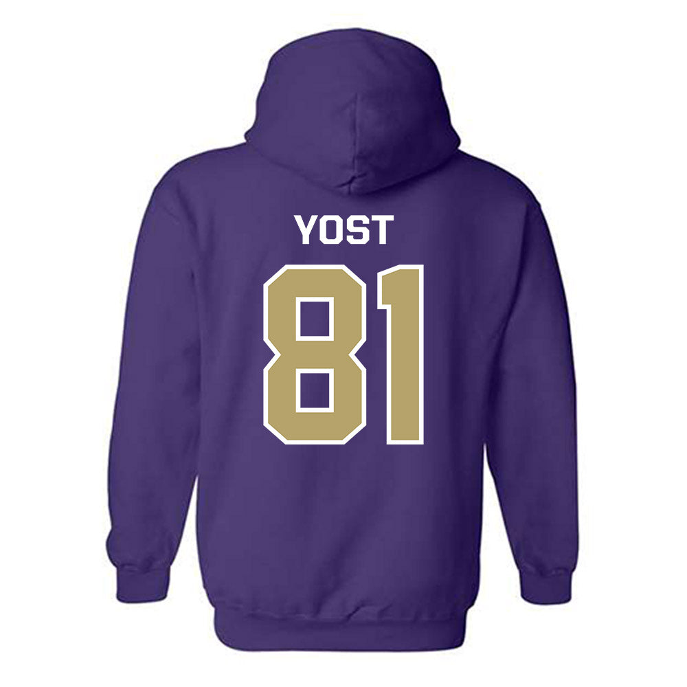 JMU - NCAA Football : Sue Yost - Classic Shersey Hooded Sweatshirt-1