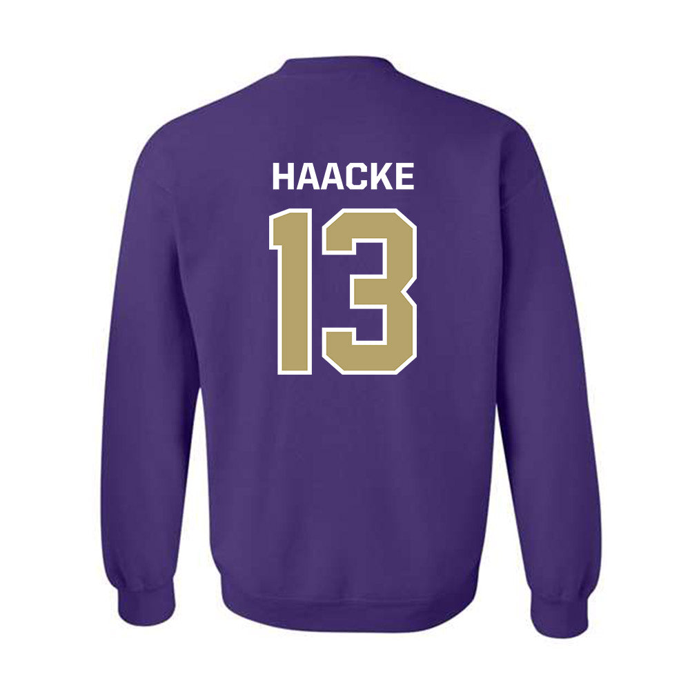 JMU - NCAA Baseball : Will Haacke - Classic Shersey Crewneck Sweatshirt-1