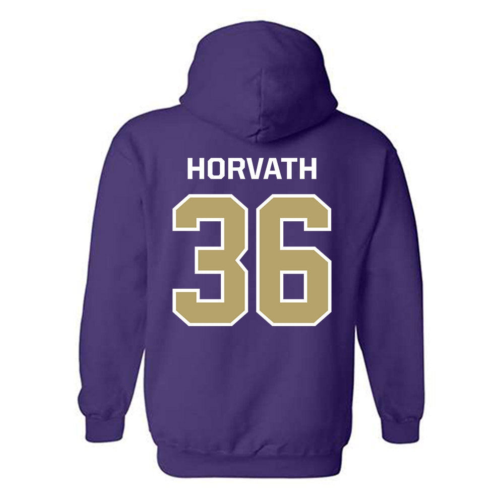 JMU - NCAA Baseball : Adam Horvath - Classic Shersey Hooded Sweatshirt-1