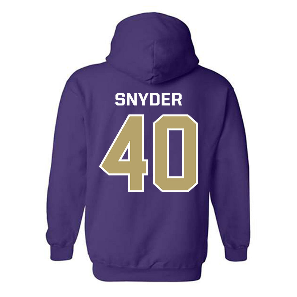 JMU - NCAA Football : Jackson Snyder - Classic Shersey Hooded Sweatshirt-1