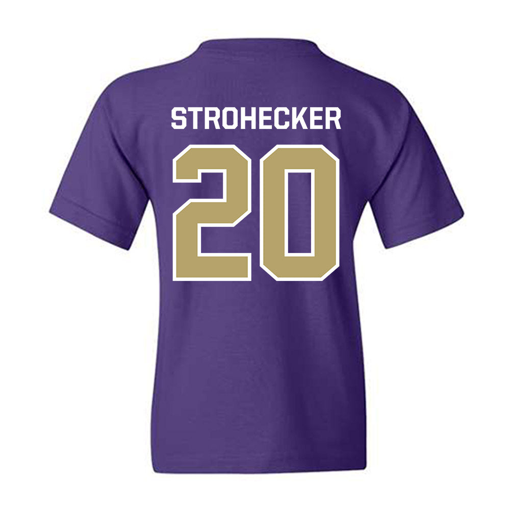 JMU - NCAA Baseball : Jonathan Strohecker - Classic Shersey Youth T-Shirt-1
