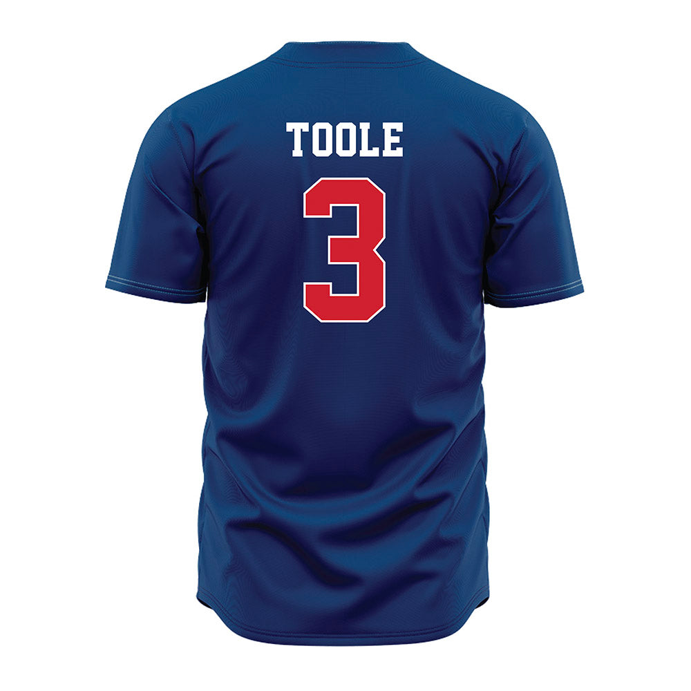Radford - NCAA Baseball : Noah Toole - Blue Jersey