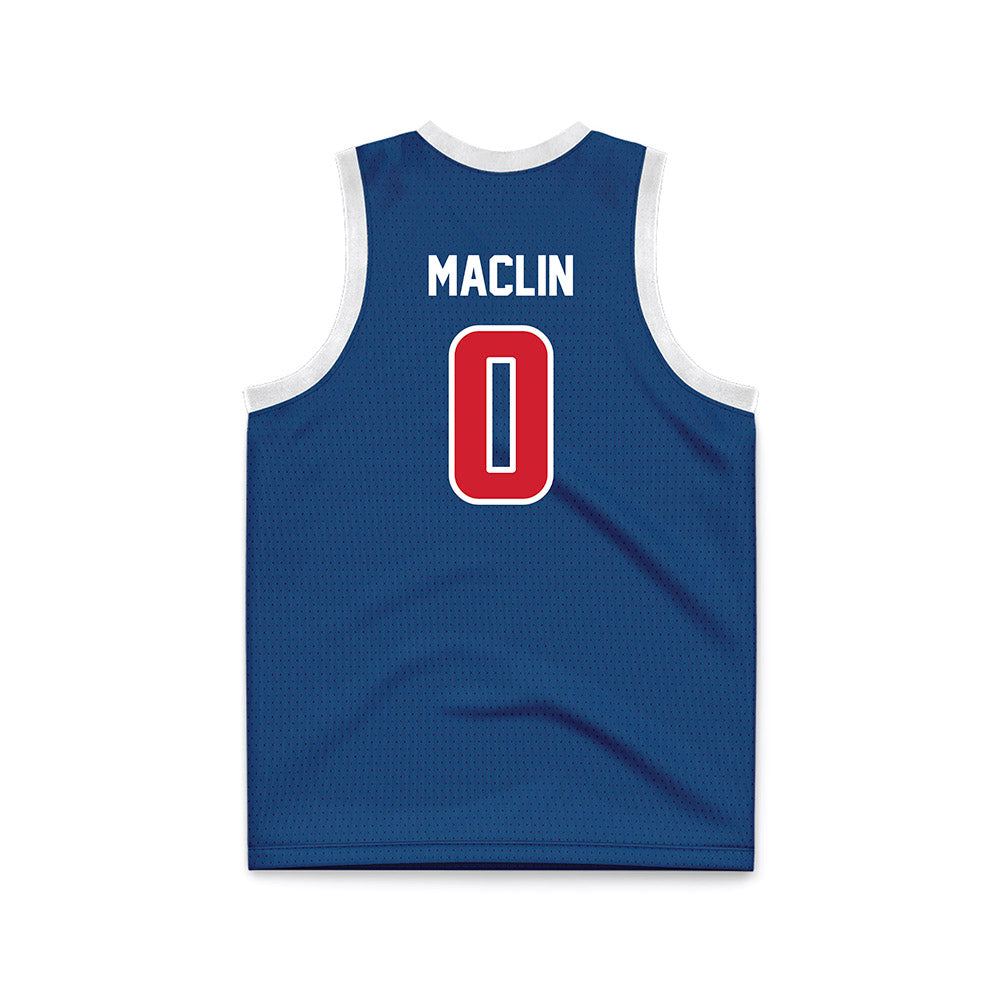 Radford - NCAA Men's Basketball : Brandon Maclin - Navy Basketball Jersey