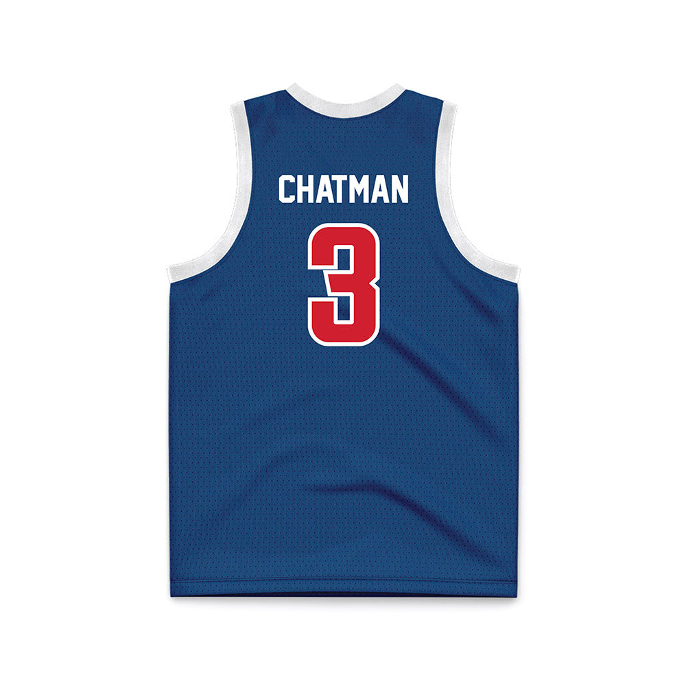 Radford - NCAA Men's Basketball : Brennan Chatman - Navy Basketball Jersey